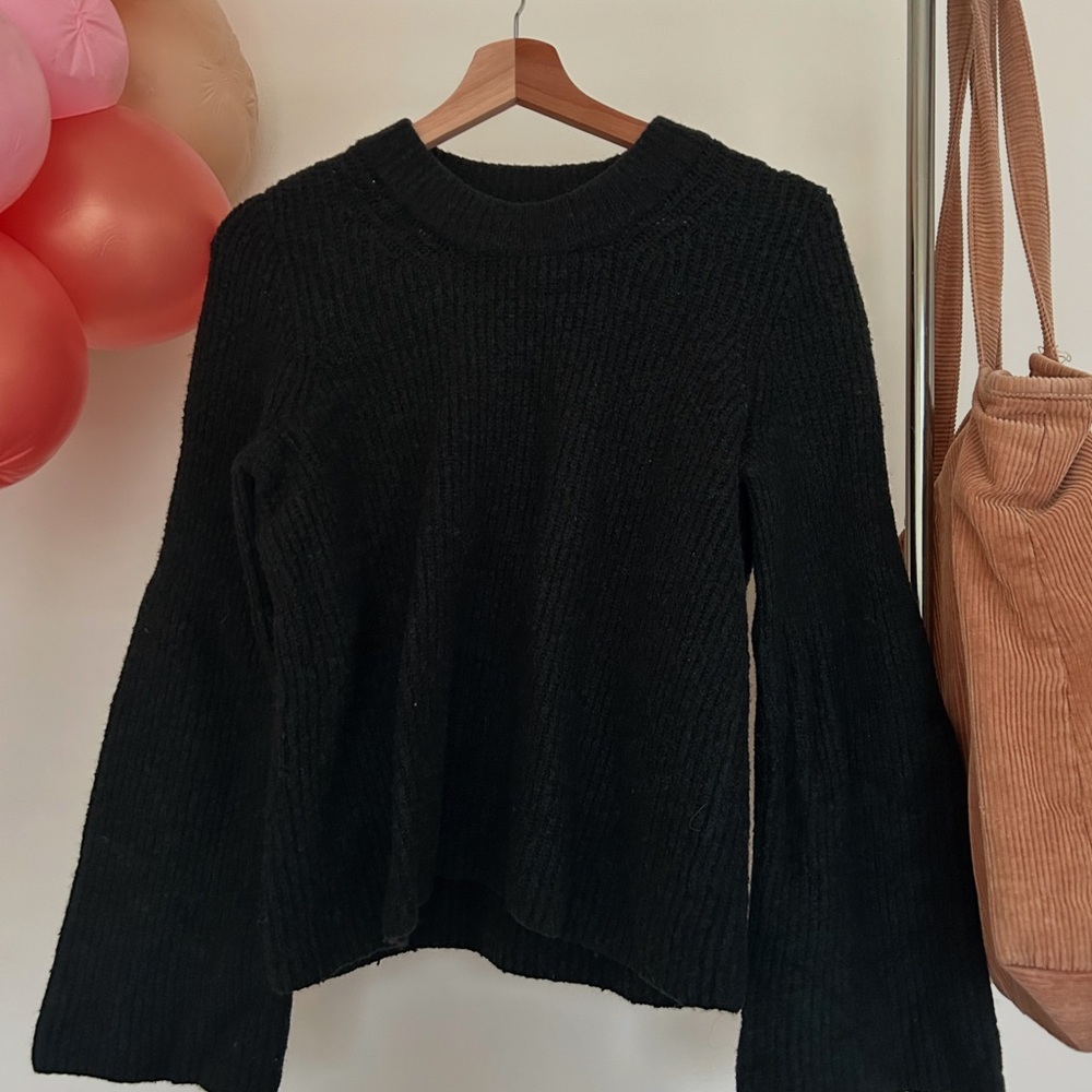 Madewell Black Crew Neck Sweater